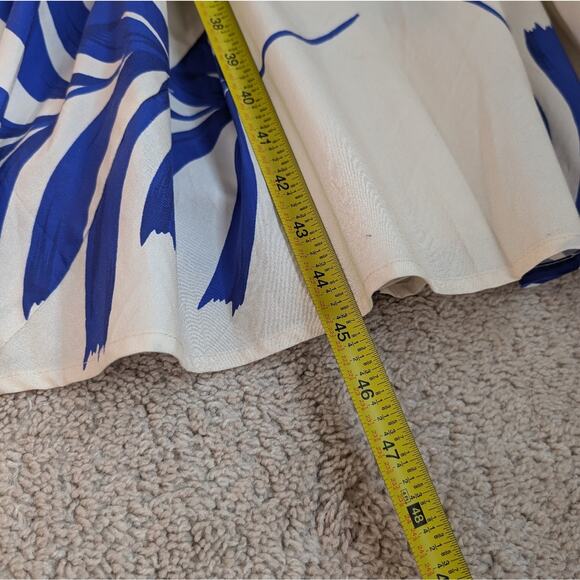 Willow Kate Cream/Blue Tiered Sleeveless Midi Dress, size S - Picture 13 of 13